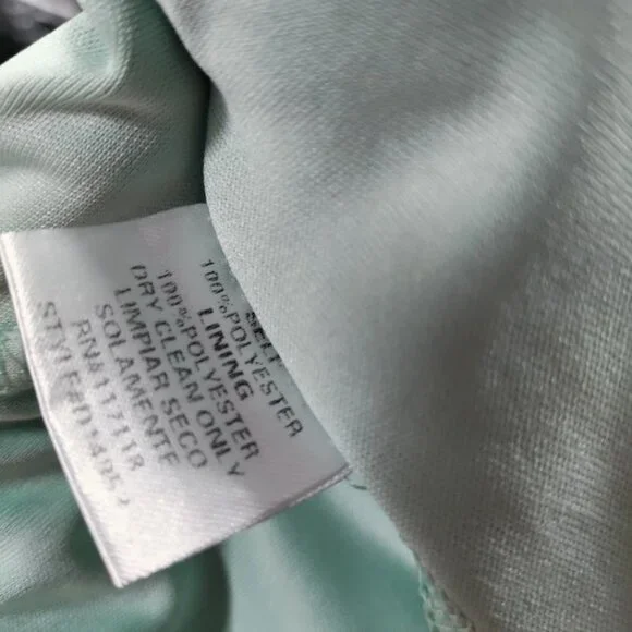 Marine Blu Whimsy Wedding Bridesmaid Maxi Dress Sage Green Women's Size Small - Picture 10 of 10